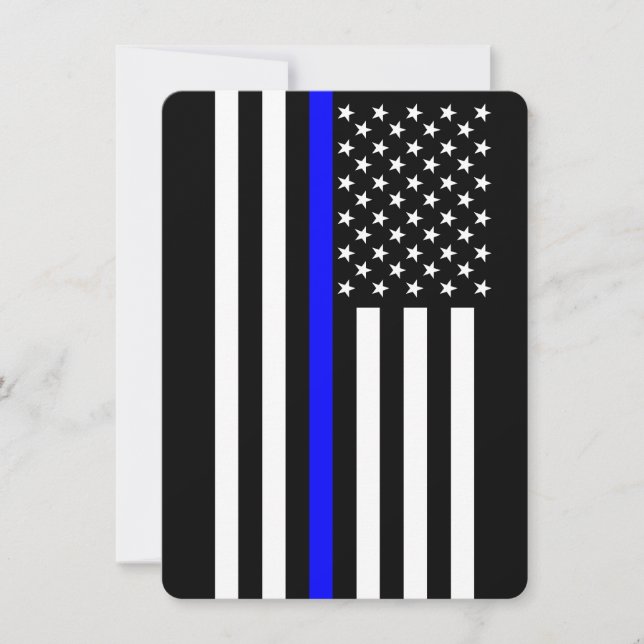 Estilo Americano Thin Blue Line (Frente)