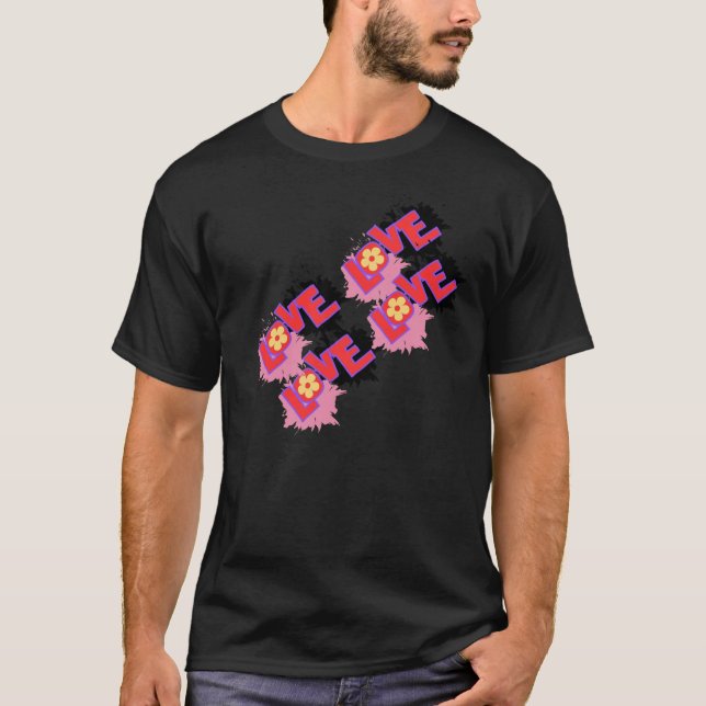 Estilo: Amor Camisa Escura Básica (Frente)