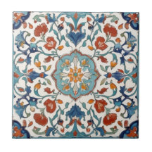 Estilo Antiquado da Imagem Floral Turca Iznik