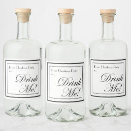 Estilo Apothecary De Natal Beba-Me! Garrafa