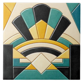 Estilo Art Déco Colorido em Cerâmica