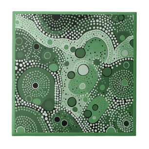 Estilo artístico original verde 5 de 9 Azulejos ce