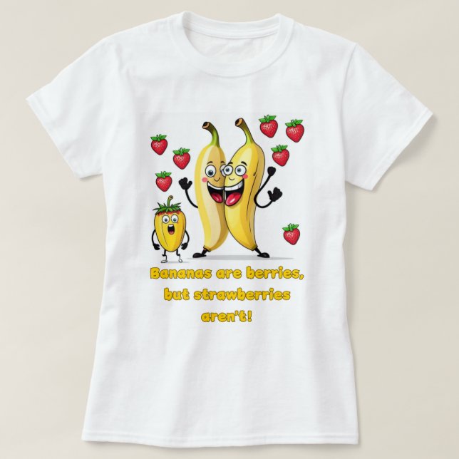 Estilo: Banana feminina é berries - Camisa básica (Frente do Design)