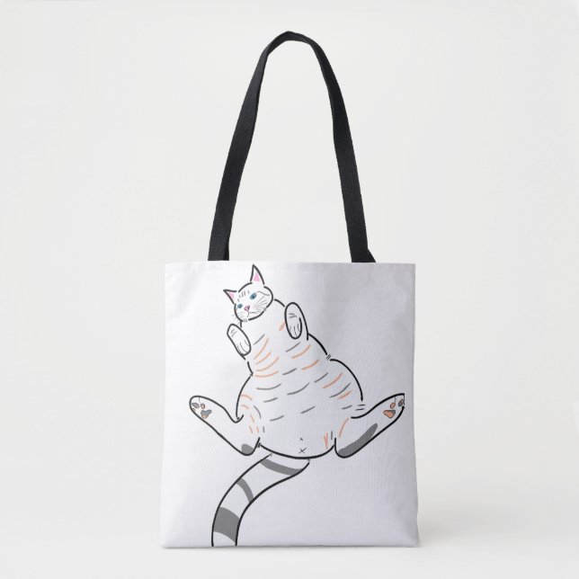 Estilo: Bolsa Tote, gatinho meme (Frente)