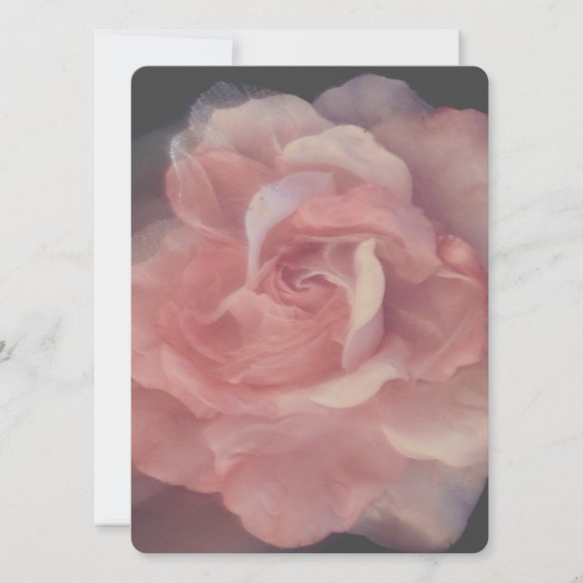 ESTILO BONITO DE ROSA DE CONVITE DE CASAMENTO (Frente)