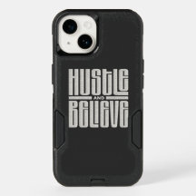 Estilo bordado motivacional Hustle e Acredite