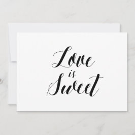Estilo caligráfico Sinal de Casamento "Amor é Doce