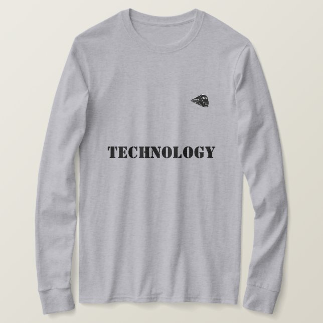 Estilo: Camiseta Básica de Manga Longa Confortável (Frente do Design)