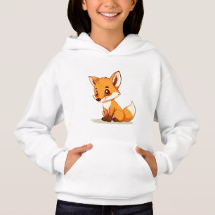 Estilo Cartoon Feliz Fox T-Shirt