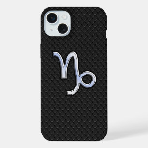 Estilo Chrome Capricórnio Sign on Cobra Skin Decor