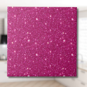 Estilo Clássico de Glitter Rosa Tendência de São V