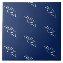 Estilo costeiro com aquarela azul coral com algas