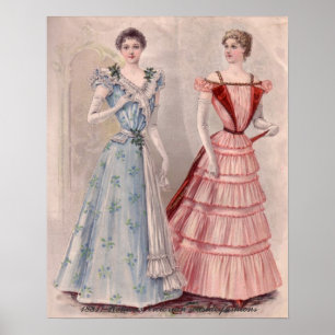 Estilo Da Casa Das Mulheres Vitorianas Em Posters 