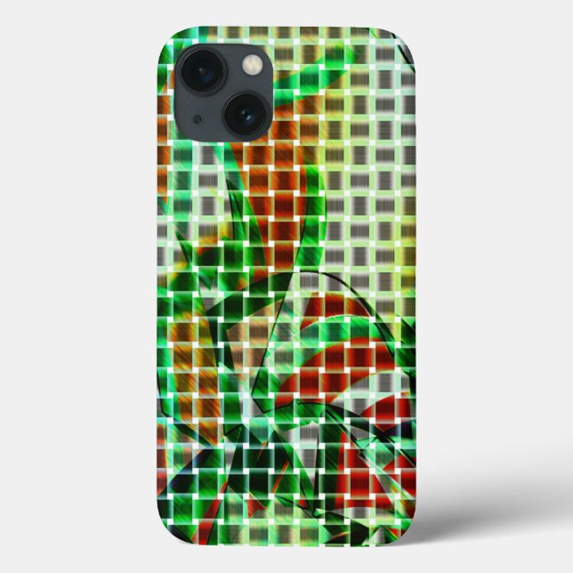 Estilo das cestas com fitas curvas verdes (Verso)