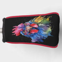 Estilo de Aquarela de Galinha do País Rooster