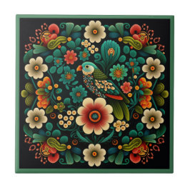 Estilo de arte, estilo flor, padrão de aves, azule