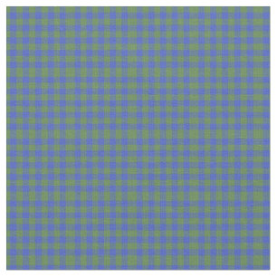 Estilo de Arte Folha Tecido Verde Azul Verificação
