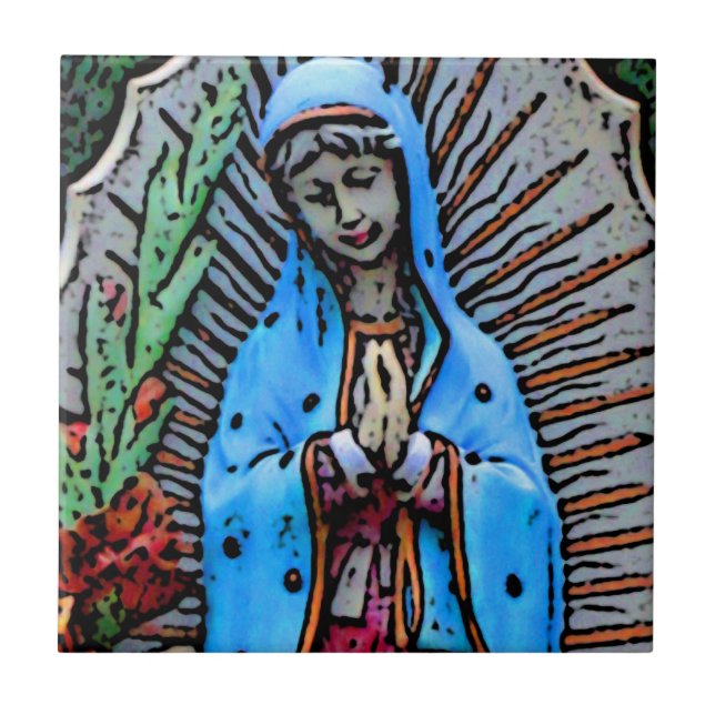 Estilo de Arte Folk da Mãe Mary (Frente)