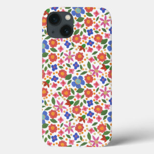 Estilo de Arte Folk Floral no Mini Caso White iPad