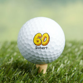 Estilo de banda desenhada 60º Aniversário Golfer G
