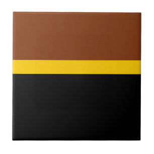 Estilo de Bloco de Cor Preto Amarelo castanho Desi