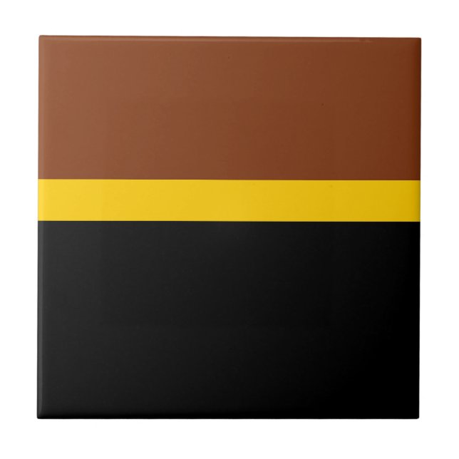 Estilo de Bloco de Cor Preto Amarelo castanho Desi (Frente)