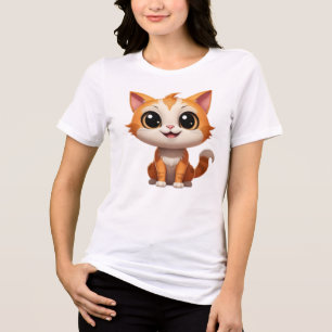 Estilo de Cartoon de Gato Laranja Bonito - 89738