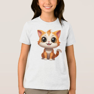 Estilo de Cartoon de Gato Laranja Bonito - 89738