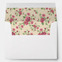 Estilo de Casa Floral Rosas Rosa Fundo Creme