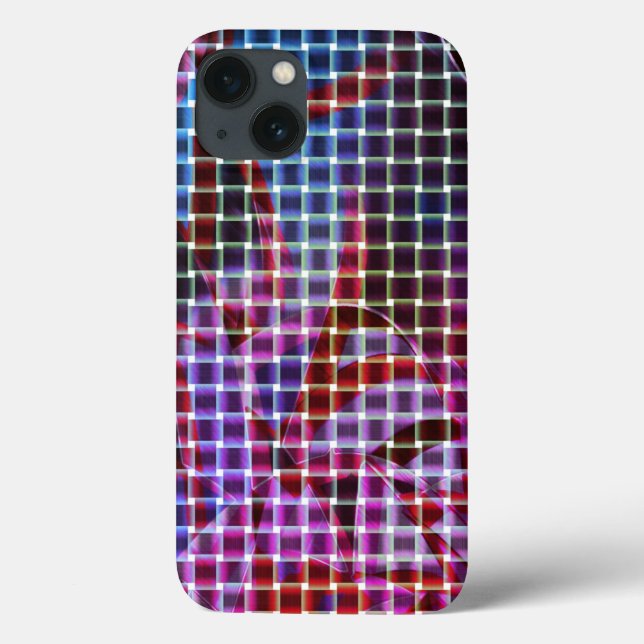 Estilo de cesta em tons de rosa escuro, lilás, rox (Verso)