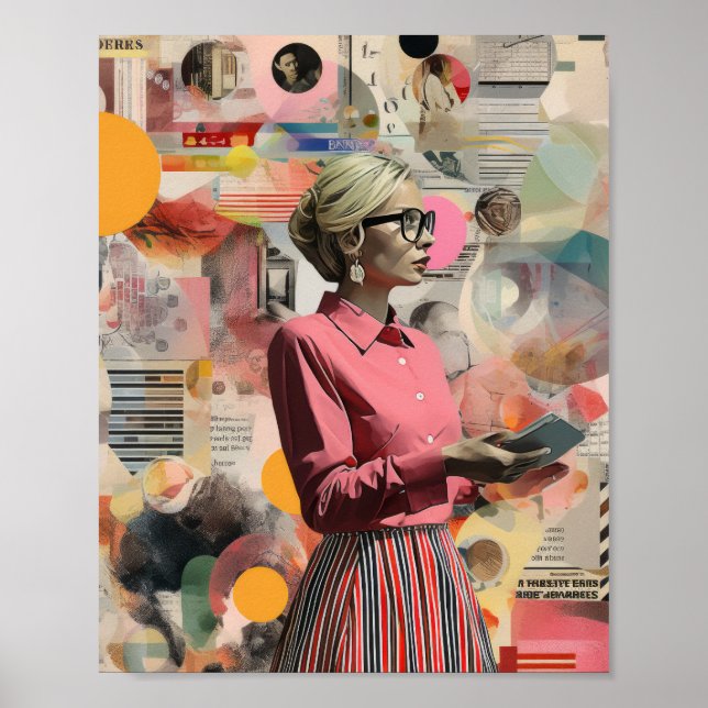 Estilo de Colagem de Busca do OM News 3D Poster de (Frente)