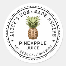 Estilo de colheita da etiqueta de conservas de sum