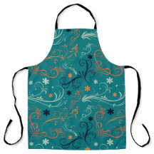 Estilo de Cozinha Padrão Floral Apron