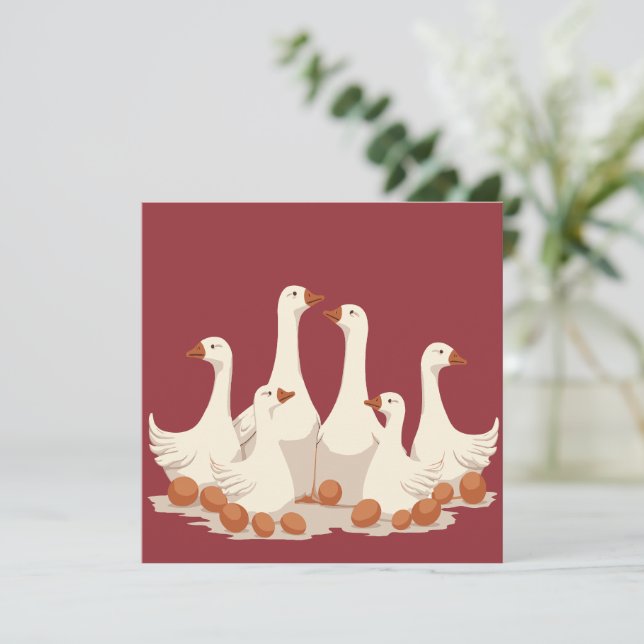 Estilo de Cut-Out de Seis Gansos A-Lay 2 (Em pé/Frente)