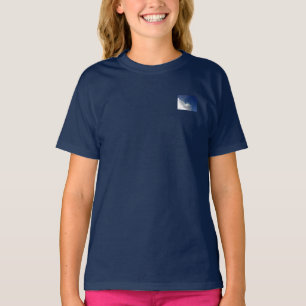 ESTILO DE DESIGN DE ECO NUVEM DA GAROTA DE CAMISA