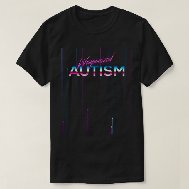 Estilo de Disco de Camisa Autismo Weaponizado Engr (Frente do Design)