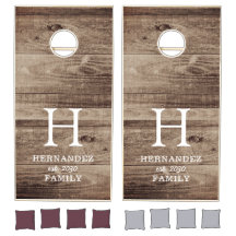 Estilo de Farmhouse Monograma da Família Personali