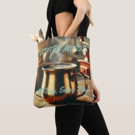 Estilo de Impressão de Tote Bag All-Over do Café L