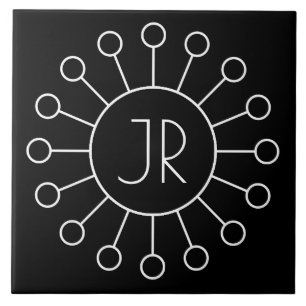Estilo de Logotipo Vintage Legal Monograma Preto