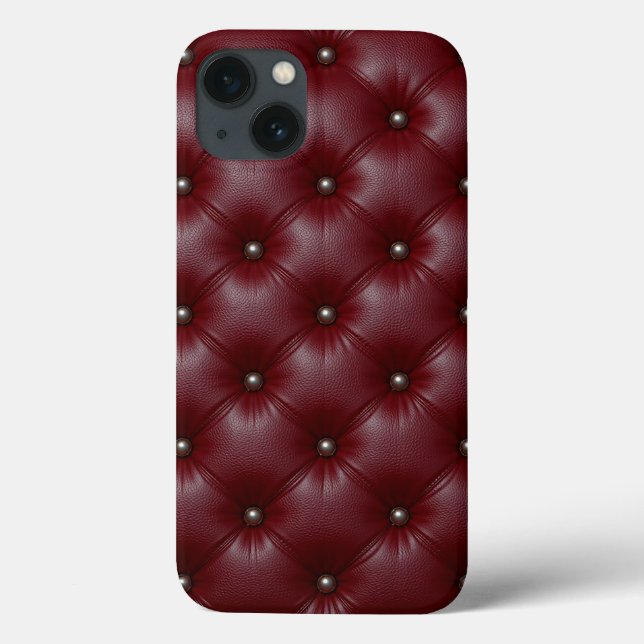 Estilo de Luxo em Couro Rebordado Borgonha ✨ (Verso)