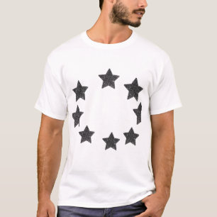 Estilo de luz de estrelas - Camisa branca com Rua 