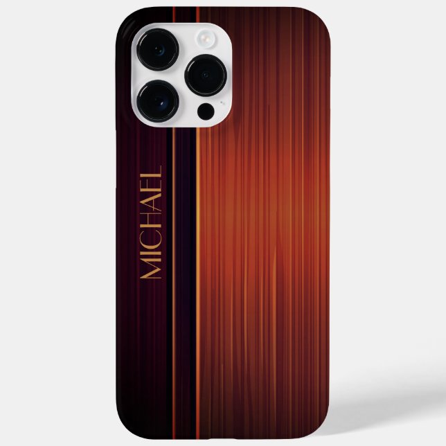 Estilo de Mogno Texturizado Nome Personalizado (Verso)