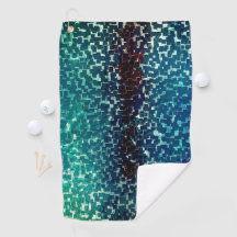 Estilo de mosaico azul cianês em vidro martelado g