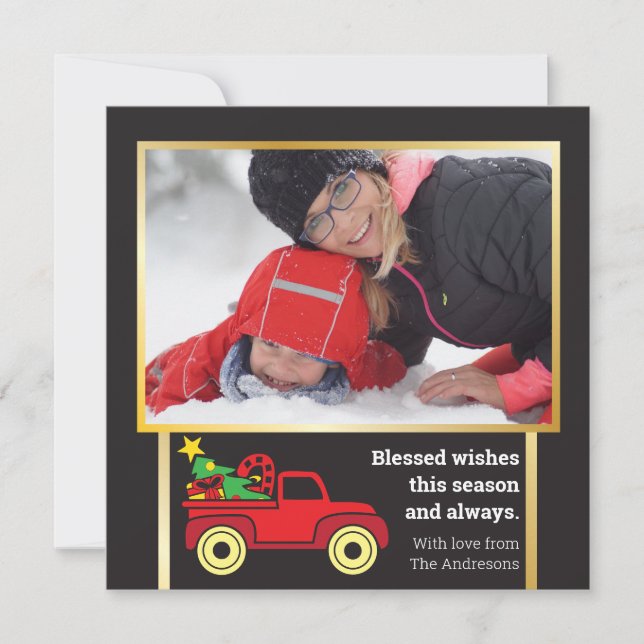 Estilo de Outdoor Foto moderna Natal Festivo (Frente)