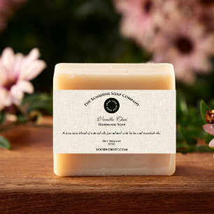 Estilo de Papel Linn bege claro Banda de sabão com