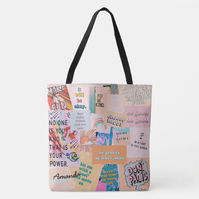 Estilo de patch Tote Bag (Frente)
