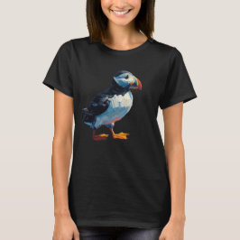 Estilo de Pintura de Óleo de Camiseta Puffin Adorá