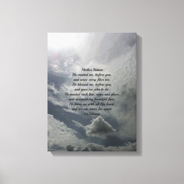 ESTILO DE POEMA NATAL DA MÃE DE CANVAS DE PAREDE D (Frente)