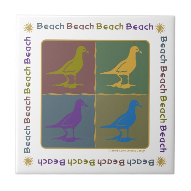 Estilo de Pop de Arte Gráfico Seagull (Frente)