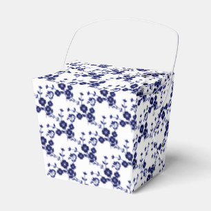 Estilo de Pulverização Floral CAIXAS BRANCAS 1 AZU